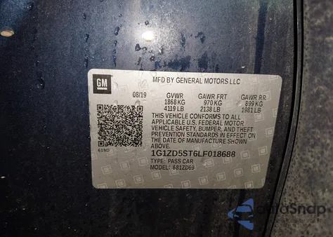 2020 Chevrolet Malibu Fwd Lt from USA, damaged, VIN 1G1ZD5ST6LF018688